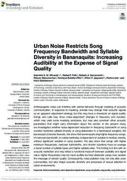 Urban Noise Restricts Song Frequency Bandwidth and Syllable Diversity in Bananaquits: Increasing Audibility at the Expense of Signal Quality ...