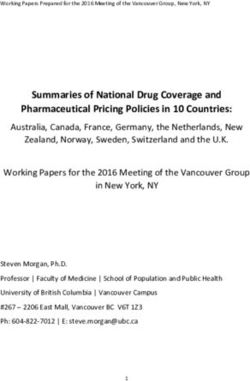 Summaries of National Drug Coverage and Pharmaceutical Pricing Policies in 10 Countries
