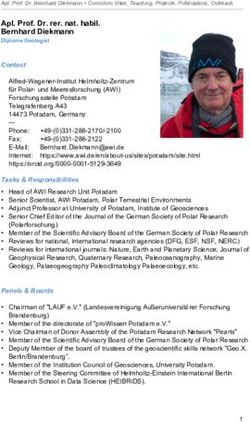 Apl. Prof. Dr. rer. nat. habil. Bernhard Diekmann - AWI