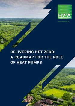 DELIVERING NET ZERO: A ROADMAP FOR THE ROLE OF HEAT PUMPS - heatpumps.org.uk