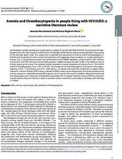 Anemia and thrombocytopenia in people living with HIV/AIDS: a narrative literature review