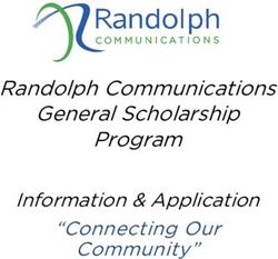 Randolph Communications General Scholarship Program - Information & Application "Connecting Our Community" - RTTI