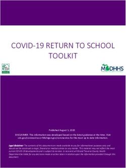 COVID-19 RETURN TO SCHOOL TOOLKIT - Grand Traverse County ...