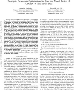 Surrogate Parameters Optimization for Data and Model Fusion of COVID-19 Time-series Data - arXiv