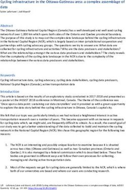 Cycling infrastructure in the Ottawa-Gatineau area: a complex assemblage of data