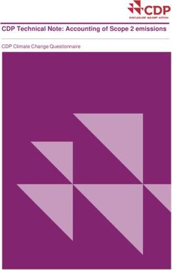 CDP Technical Note: Accounting of Scope 2 emissions - CDP Climate Change Questionnaire