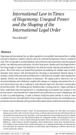 International Law in Times of Hegemony: Unequal Power and the Shaping of the International Legal Order