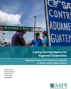 Laying the Foundation for Regional Cooperation - Migration Policy and Institutional Capacity in Mexico and Central America - Migration ...