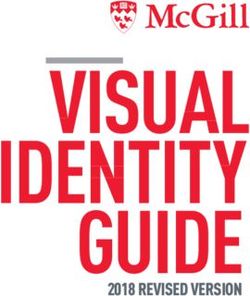 VISUAL IDENTITY GUIDE - 2018 REVISED VERSION - MCGILL UNIVERSITY
