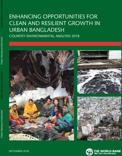 ENHANCING OPPORTUNITIES FOR CLEAN AND RESILIENT GROWTH IN URBAN BANGLADESH - COUNTRY ENVIRONMENTAL ANALYSIS 2018 - World Bank Documents ...