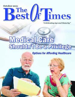 Options for Affording Healthcare - October 2021 - The Best of Times Online