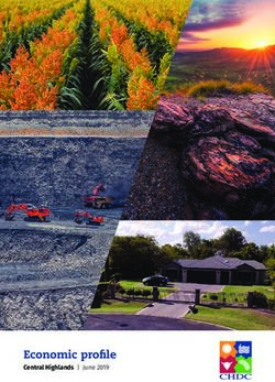 Economic profile Central Highlands | June 2019 - Central Highlands Development Corporation