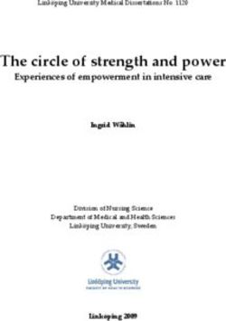 The circle of strength and power - Experiences of empowerment in intensive care Ingrid Wåhlin