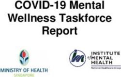 COVID-19 Mental Wellness Taskforce Report - MOH