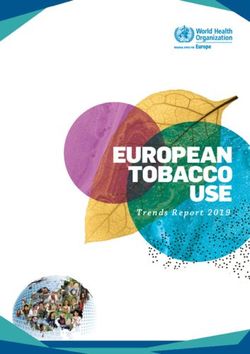 EUROPEAN TOBACCO USE Trends Report 2019 - World Health ...