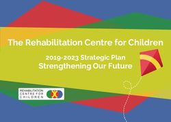 The Rehabilitation Centre for Children - Strengthening Our Future 2019-2023 Strategic Plan