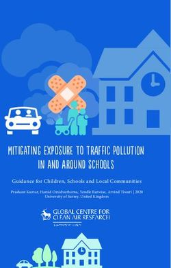 Mitigating Exposure to traffic Pollution In and Around schools - Guidance for Children, Schools and Local Communities
