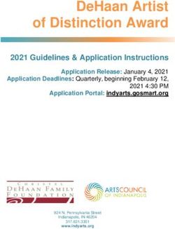 DEHAAN ARTIST OF DISTINCTION AWARD - 2021 GUIDELINES & APPLICATION INSTRUCTIONS - ARTS COUNCIL OF INDIANAPOLIS