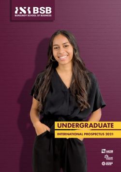 UNDERGRADUATE INTERNATIONAL PROSPECTUS 2021 - Burgundy School Of Business