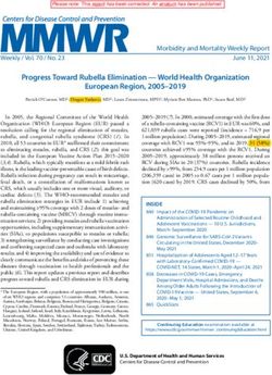 Progress Toward Rubella Elimination - World Health Organization European Region, 2005-2019 - CDC