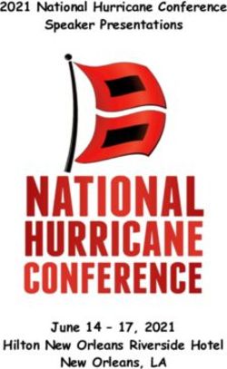 2021 National Hurricane Conference Speaker Presentations - June 14 - 17, 2021 Hilton New Orleans Riverside Hotel New Orleans, LA - National ...