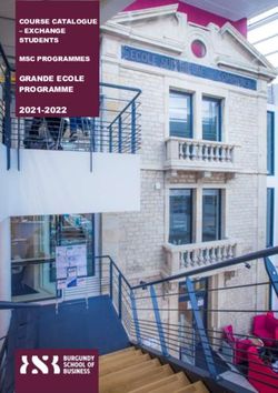 COURSE CATALOGUE - EXCHANGE STUDENTS MSC PROGRAMMES GRANDE ECOLE PROGRAMME 2021-2022 - Burgundy School Of ...