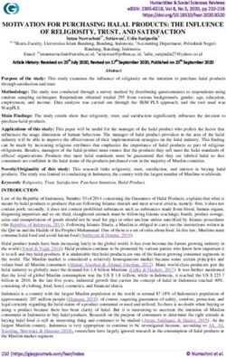 MOTIVATION FOR PURCHASING HALAL PRODUCTS: THE INFLUENCE OF RELIGIOSITY, TRUST, AND SATISFACTION