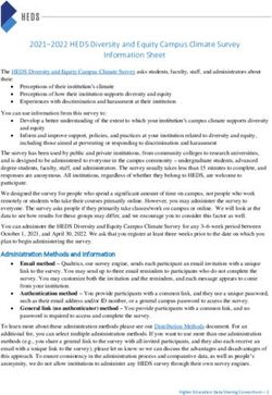 2021-2022 HEDS Diversity and Equity Campus Climate Survey Information Sheet