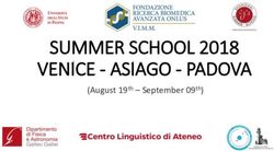 SUMMER SCHOOL 2018 VENICE - ASIAGO - PADOVA - (August 19th - September 09th)