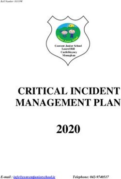 2020 CRITICAL INCIDENT MANAGEMENT PLAN - E-mail : Convent Junior School