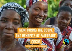 Monitoring the scope and benefits of fairtrade: coCOA - Monitoring Report 10th Edition