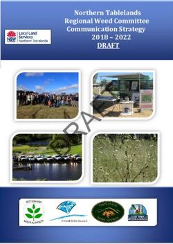 DRAFT - DRAFT Northern Tablelands Regional Weed Committee Communication Strategy 2018 2022