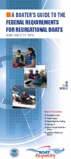 A BOATER'S GUIDE TO THE FEDERAL REQUIREMENTS FOR RECREATIONAL BOATS - AND SAFETY TIPS