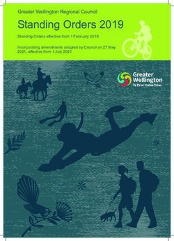 Standing Orders 2019 Greater Wellington Regional Council - Standing Orders effective from 1 February 2019