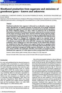 Bioethanol production from sugarcane and emissions of greenhouse gases - known and unknowns