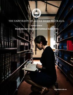 Study Abroad Course and Syllabus Guide 2019 - University of Notre ...