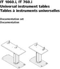 IT 1060.i, IT 760.i Universal instrument tables Tables à instruments universelles - Documentation set Documentation