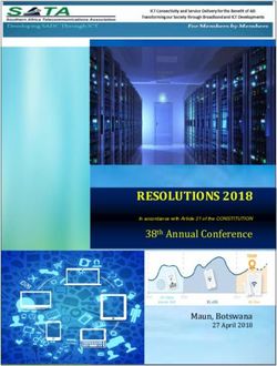 RESOLUTIONS 2018 38th Annual Conference - Maun, Botswana - Southern Africa Telecommunications Association