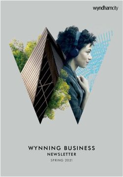 WYNNING BUSINESS SPRING 2021 - Wyndham City