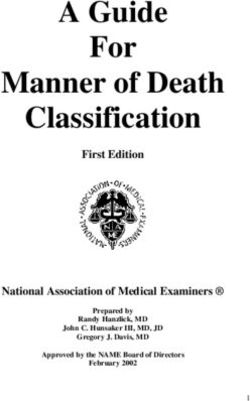 A Guide For Manner of Death Classification - First Edition National ...