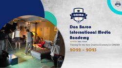 Don Bosco International Media Academy 2022 2023 - Training for the New Creative Economy in CINEMA