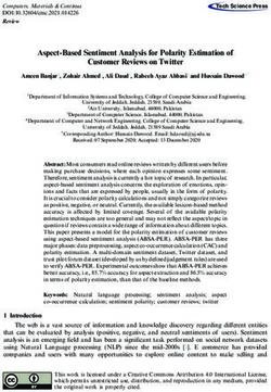 Aspect-Based Sentiment Analysis for Polarity Estimation of Customer Reviews on Twitter