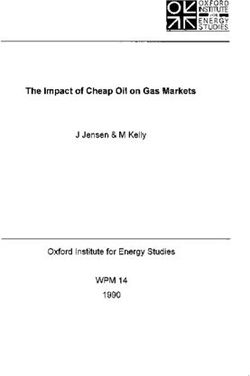 The Impact of Cheap Oil on Gas Markets - WPM 14 - J Jensen & M Kelly Oxford Institute for Energy Studies 1990