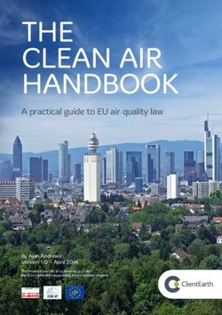 THE CLEAN AIR HANDBOOK - A practical guide to EU air quality law - By Alan Andrews Version 1.0 - April 2014