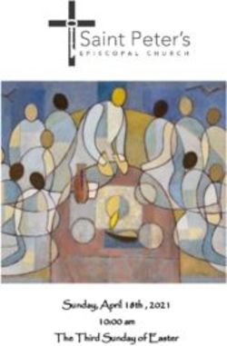 Sunday, April 18th , 2021 10:00 am The Third Sunday of Easter