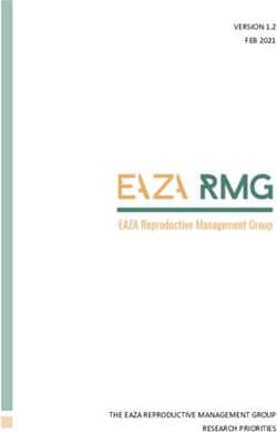 VERSION 1.2 FEB 2021 - THE EAZA REPRODUCTIVE MANAGEMENT GROUP RESEARCH PRIORITIES - EGZAC
