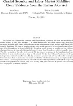 Graded Security and Labor Market Mobility: Clean Evidence from the Italian Jobs Act - Banca d'Italia