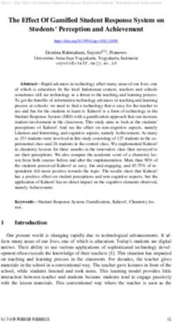 The Effect Of Gamified Student Response System on Students' Perception and Achievement - Future Home of publicknowledgeproject.org