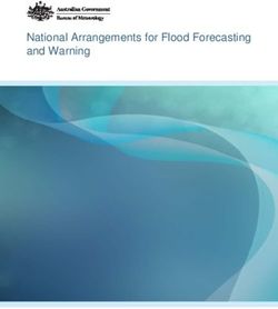 National Arrangements for Flood Forecasting and Warning