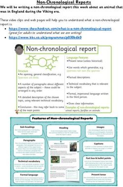 Non-Chronological Reports